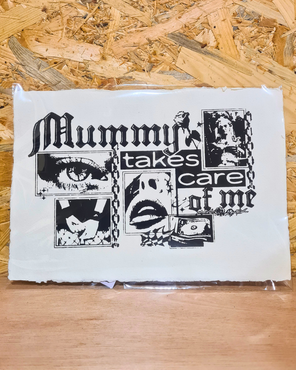 Mummy Takes Care of Me - Original Screen Print A4