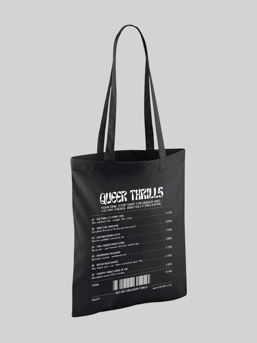 Smutty VHS Receipt Tote Bag
