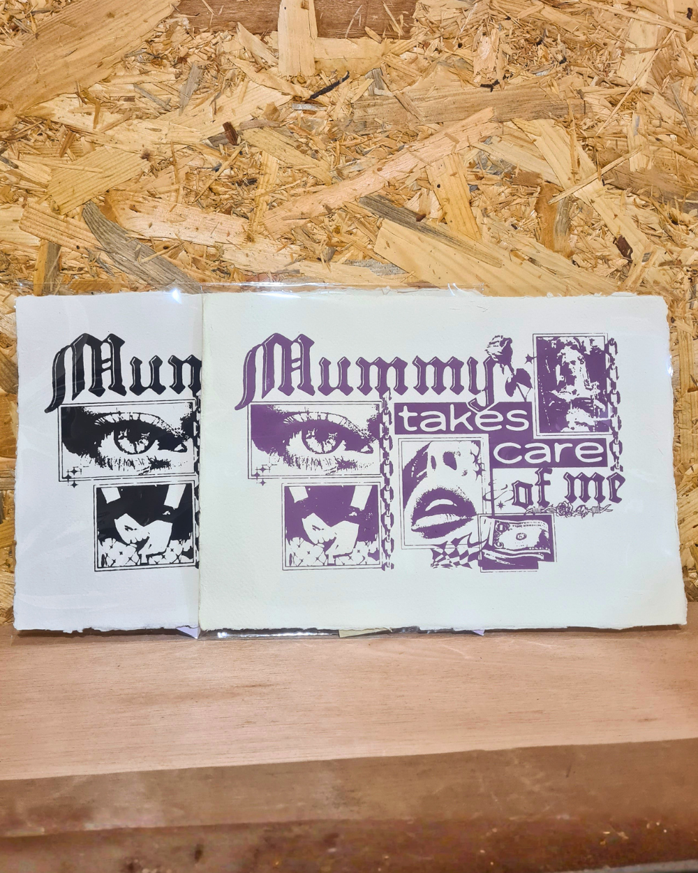 Mummy Takes Care of Me - Original Screen Print A4