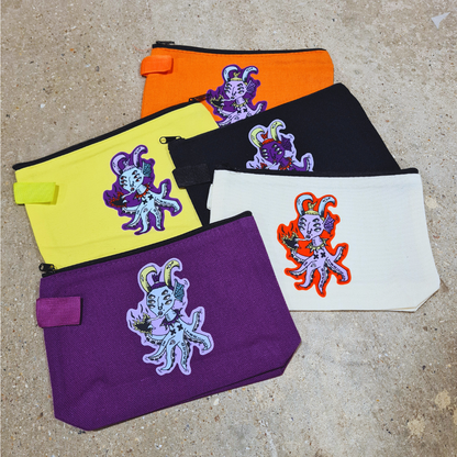 QT Creature Canvas Zipped Pouches