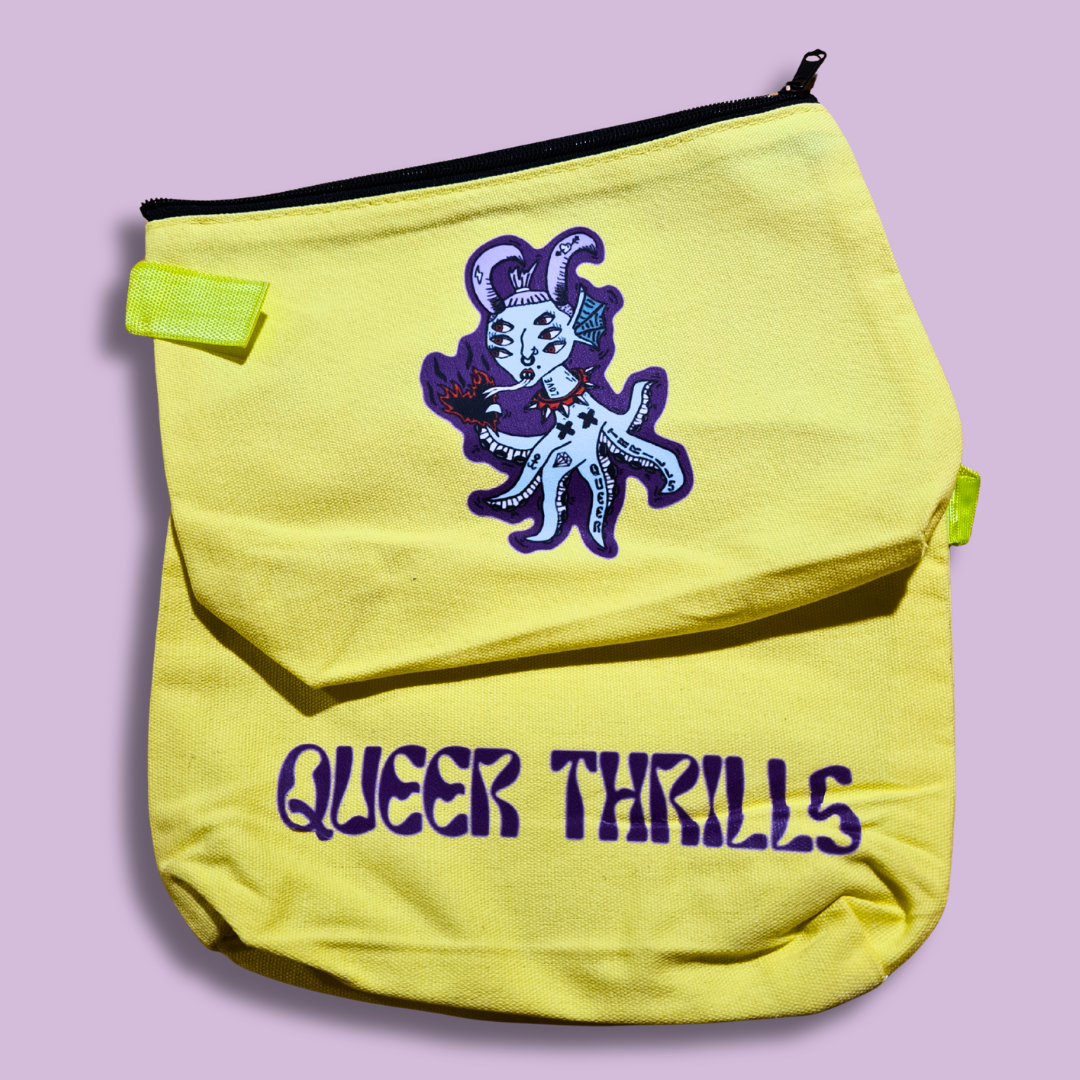 QT Creature Canvas Zipped Pouches