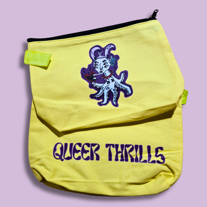 QT Creature Canvas Zipped Pouches