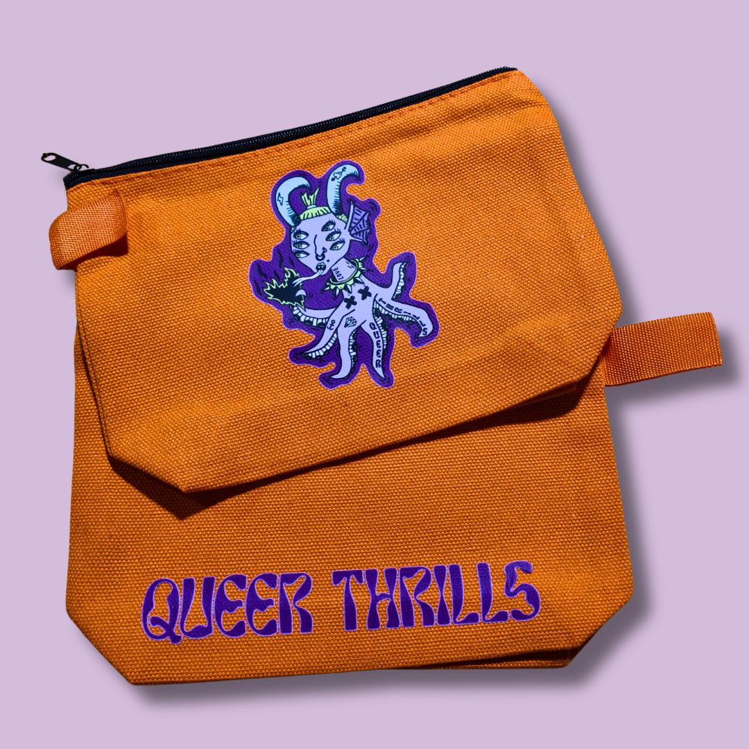 QT Creature Canvas Zipped Pouches