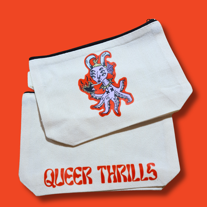QT Creature Canvas Zipped Pouches