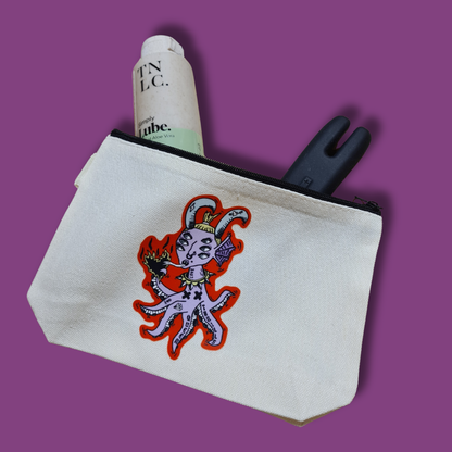 QT Creature Canvas Zipped Pouches
