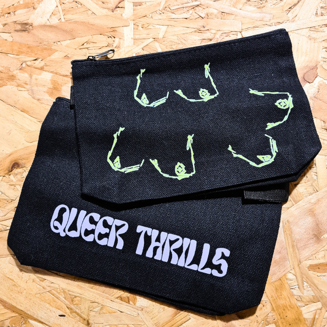 Boobs Canvas Zipped Pouches