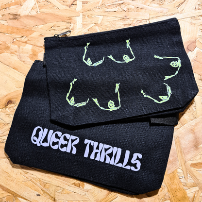 Boobs Canvas Zipped Pouches