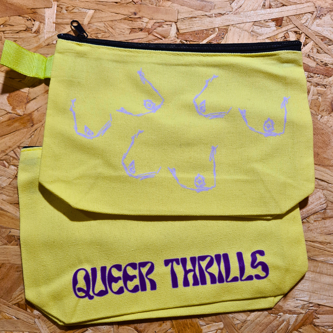 Boobs Canvas Zipped Pouches