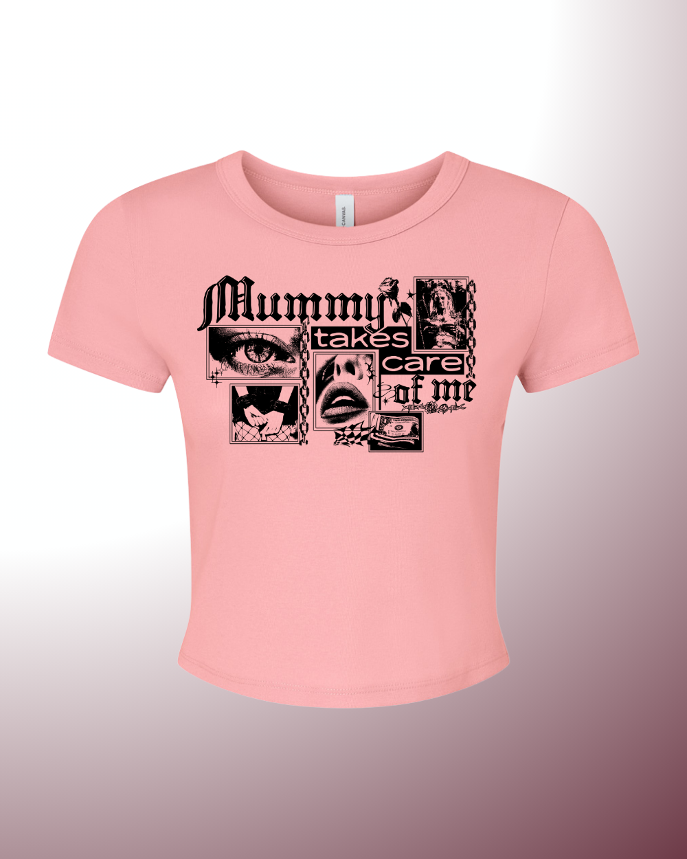 Mummy Takes Care of Me Micro Rib Baby Tee