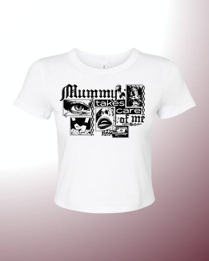 Mummy Takes Care of Me Micro Rib Baby Tee