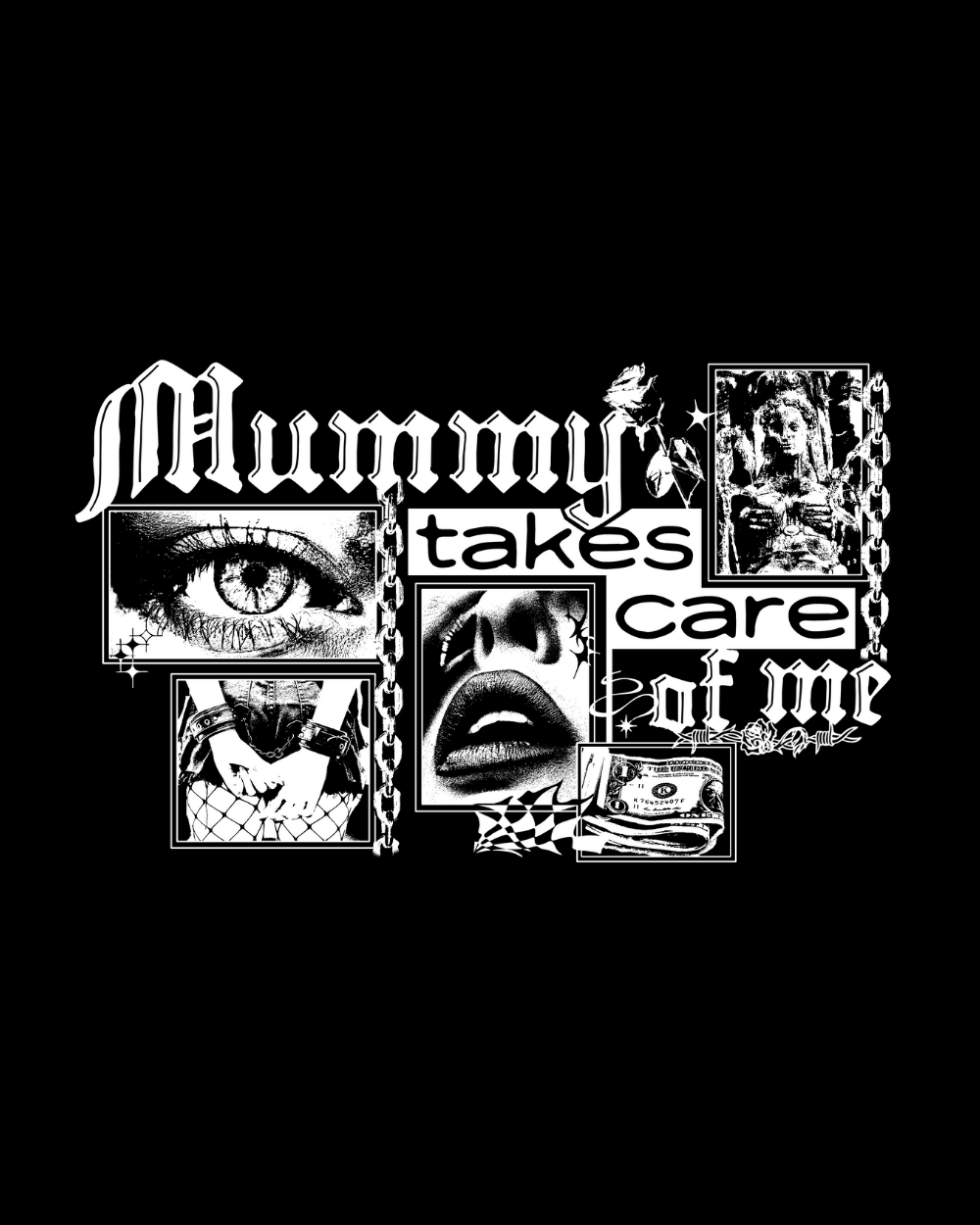 Mummy Takes Care of Me Micro Rib Racer Tank