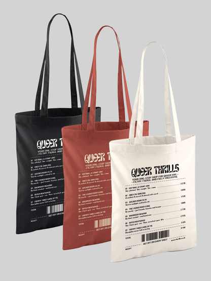 Smutty VHS Receipt Tote Bag