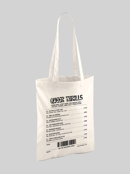 Smutty VHS Receipt Tote Bag